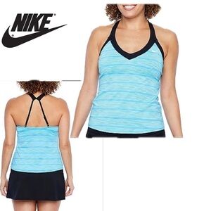NIKE Adjustable straps ATHLETIC DRI-FIT SWIM TOP w/built in bra size sma…